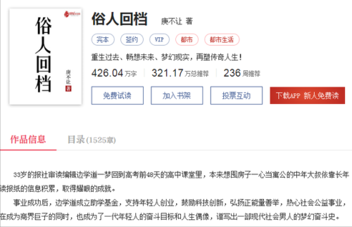 重生类都市小说排行榜(写的比较好的都市重生小说)插图