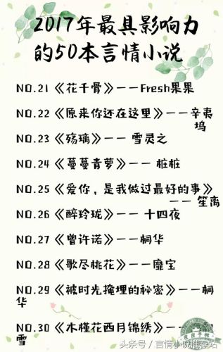 2017年言情排行榜(2018最热门小说言情)插图2