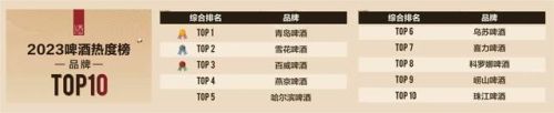 国内啤酒销量排名前十(中国啤酒销量城市排名)