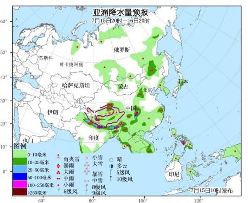 亚洲城市降水排名前十(降水天数城市排行)插图