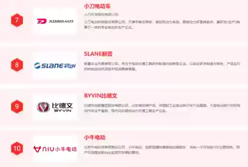 2013十大电动车品牌(中国十大电动车排名)插图1