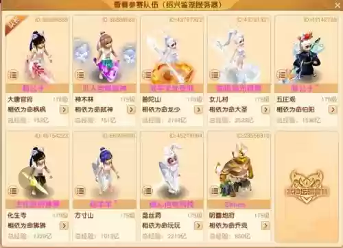 梦幻西游十大生活纪录(梦幻西游全服十大名人)