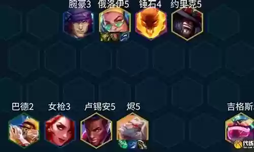爵士阵容搭配图表