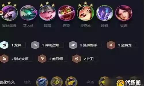 驯龙射手阵容搭配图