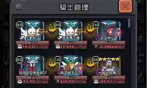 西决后期骑士阵容插图