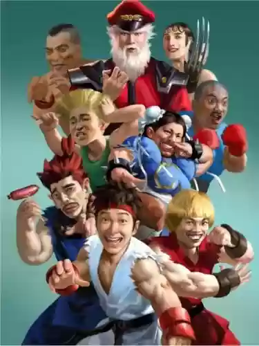 幽默的阵容插图