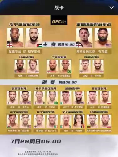 ufc北京阵容_1插图