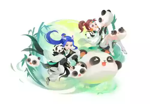 梦幻西游手游画竹子插图