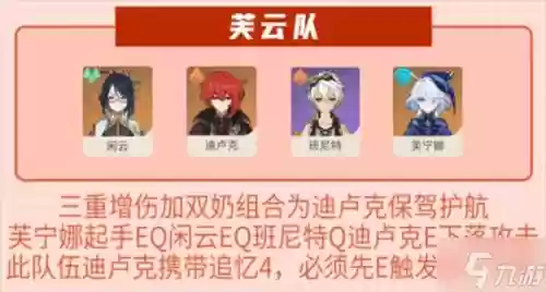 原神平民迪卢克阵容搭配，原神迪卢克平民怎么搭配阵容插图