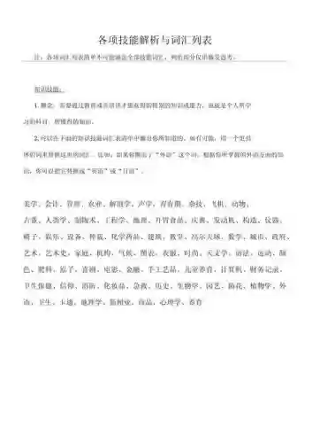 技能组什么词语是什么，技能组什么词语是什么词插图