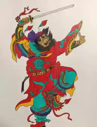 门神钟馗最强搭配阵容，门神钟馗手工作品插图
