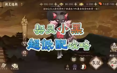 阴阳师小黑阵容搭配,阴阳师中小黑是谁插图 阴阳师小黑阵容搭配,阴阳师中小黑是谁插图